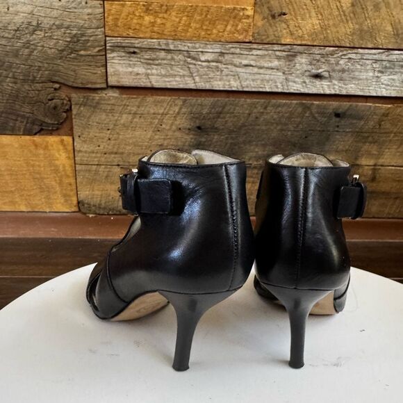 Michael Kors MK Plate Peep-Toe Booties – Size 6M - Picture 4 of 12